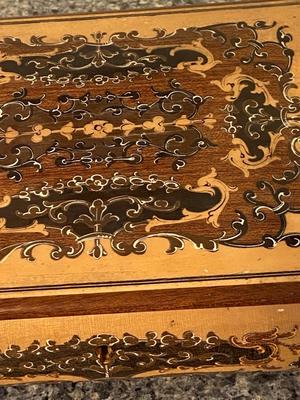 Italian Wooden Inlay Musical Jewelry Box | Lot Two