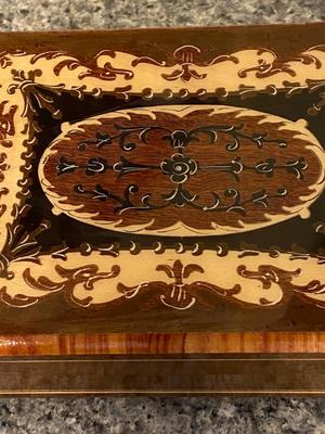Italian Wooden Inlay Musical Jewelry Box | Lot Three