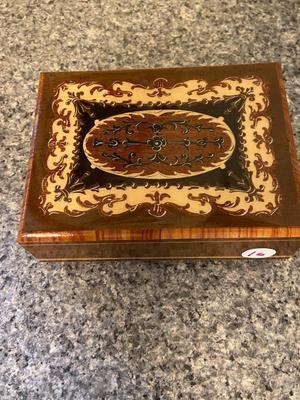 Italian Wooden Inlay Musical Jewelry Box | Lot Three