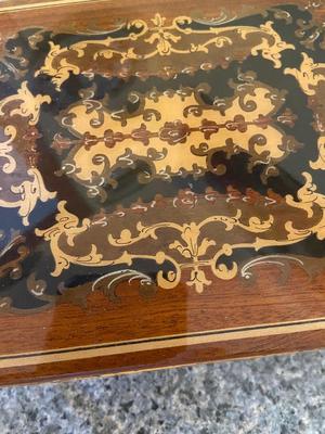 Italian Wooden Inlay Musical Jewelry Box | Lot Five