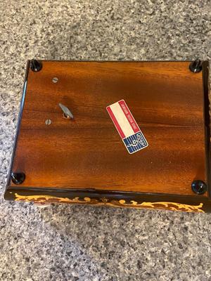 Italian Wooden Inlay Musical Jewelry Box | Lot Five