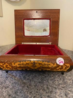Italian Wooden Inlay Musical Jewelry Box | Lot Five