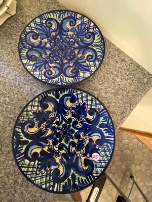 Two Handpainted Decorative Plates