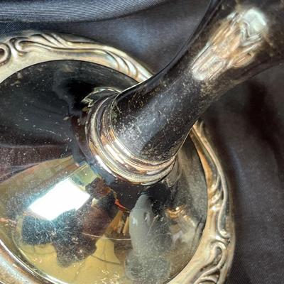 Silver Plate Candles