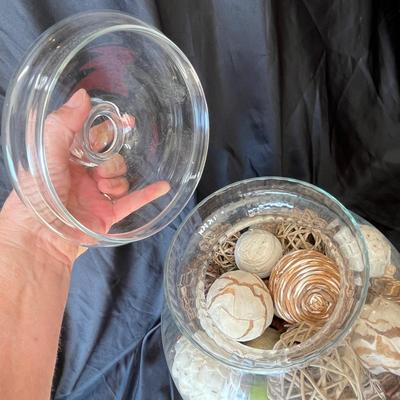 Glass jar & sea scape decor