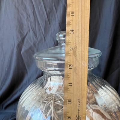 Glass jar & sea scape decor