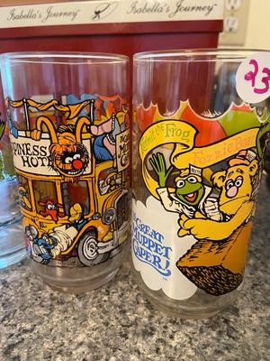 Vintage Collectible THE MUPPETS McDonald’s Glasses | Lot One