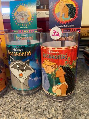 Vintage Collectible DISNEY POCAHONTAS Burger King Cups