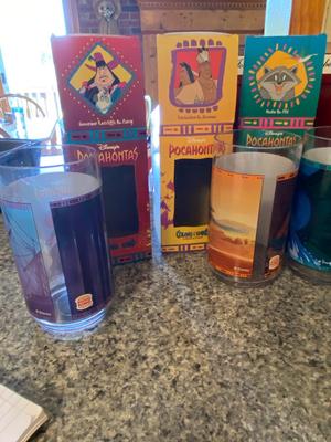 Vintage Collectible DISNEY POCAHONTAS Burger King Cups