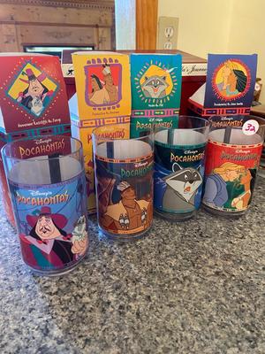 Vintage Collectible DISNEY POCAHONTAS Burger King Cups