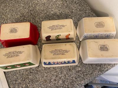 LTD Commodities Christmas Stoneware Mini Loaf Pans Lot