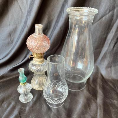 Oil Lamps & chimneys