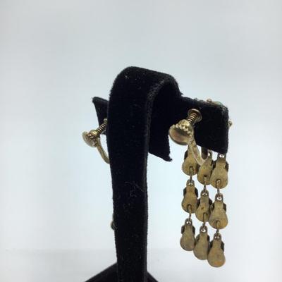 514 Antique Turquoise/Enamel Earrings