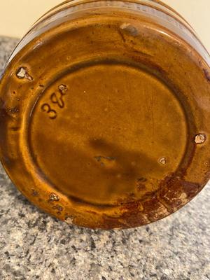 Vintage Brown Barrel Pitcher