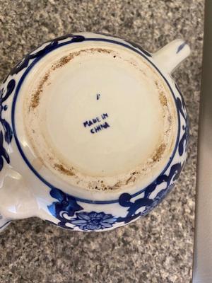 Blue Floral Teapot
