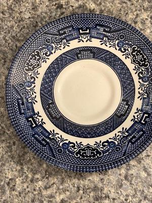 Vintage Mixed Number Service Set of Churchill "Blue Willow” China Lot