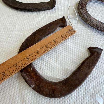 Antique horse shoes