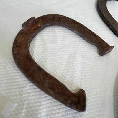 Antique horse shoes