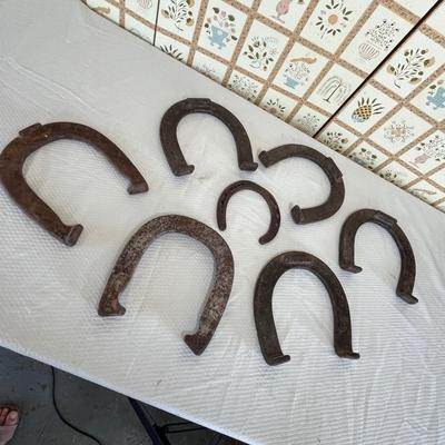 Antique horse shoes