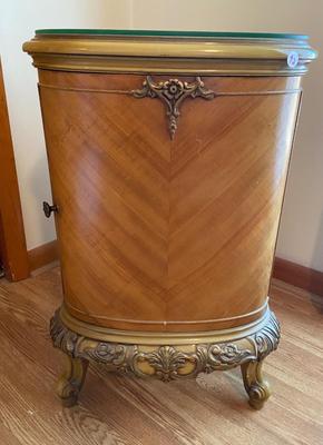Antique French Louis XV Carved Satinwood Nightstand