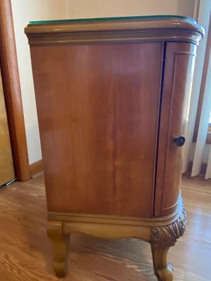 Antique French Louis XV Carved Satinwood Nightstand