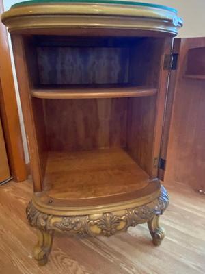 Antique French Louis XV Carved Satinwood Nightstand