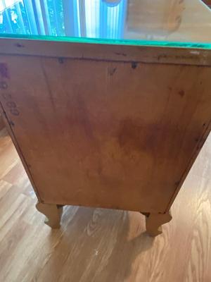 Antique French Louis XV Carved Satinwood Nightstand