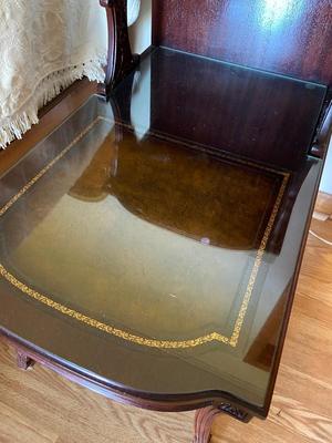 Antique French Louis XV Carved Satinwood End Table with Storage | Lot Two