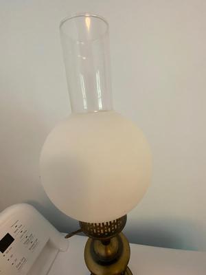 Vintage Brass Desk Lamps, Pair