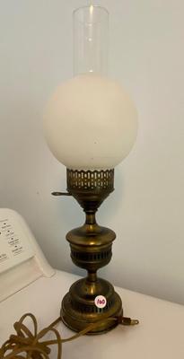 Vintage Brass Desk Lamps, Pair