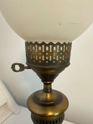 Vintage Brass Desk Lamps, Pair