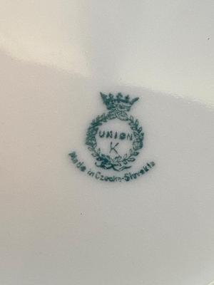 Three Antique UNIONNK Perforated Dessert Dishes