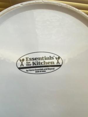 Home Essentials & Beyond White Casserole Dish with Stand