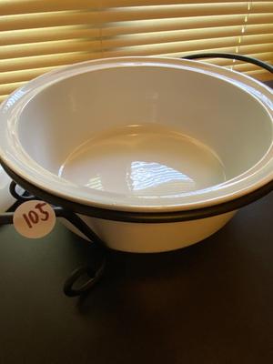 Home Essentials & Beyond White Casserole Dish with Stand