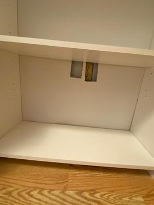 White Five Shelf Particleboard Bookcase | LOT ONE