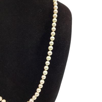 527 Cultured Pearl Necklace with 14K Gold Clasp