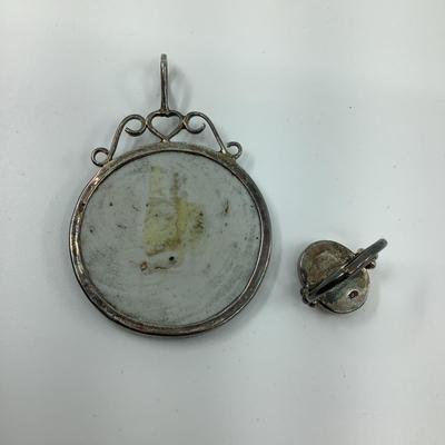 528 Chinese Pottery Porcelain 925 Pendants & Ring