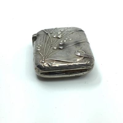 530 Art Nouveau Silver Match Box Holder