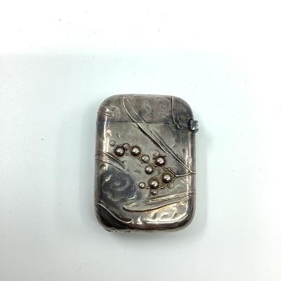 530 Art Nouveau Silver Match Box Holder