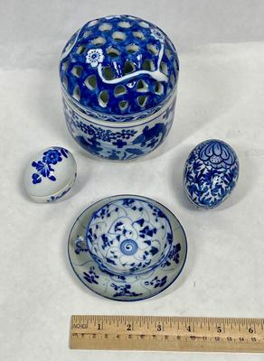 Blue & White Porcelain Lot