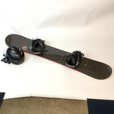 526 K2 Podium 156cm Snowboard w/Burton Large Bindings Giro Helmet & Travel Bag