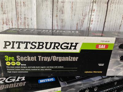 NIB Pittsburg Socket Tray/Organizers *SAE & Metric*