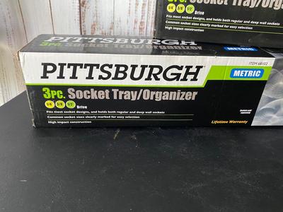 NIB Pittsburg Socket Tray/Organizers *SAE & Metric*