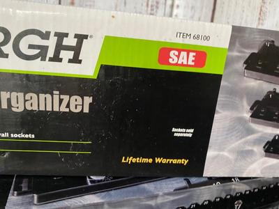 NIB Pittsburg Socket Tray/Organizers *SAE & Metric*