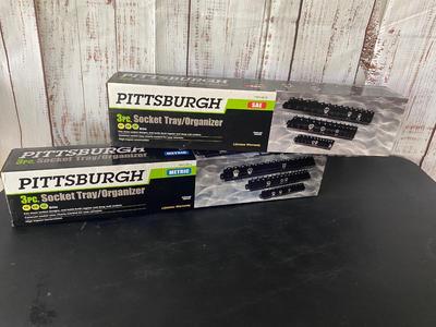 NIB Pittsburg Socket Tray/Organizers *SAE & Metric*