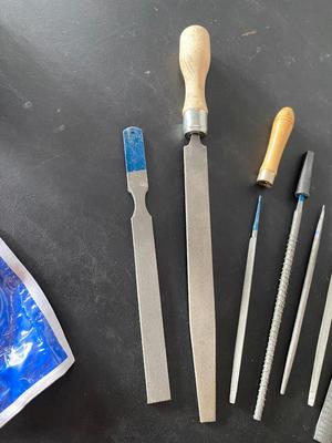 Cumins file set and File cleaning brush