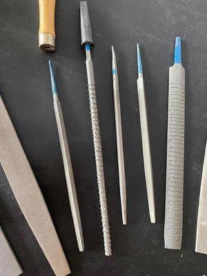 Cumins file set and File cleaning brush