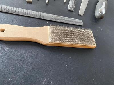 Cumins file set and File cleaning brush