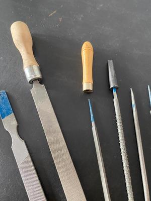 Cumins file set and File cleaning brush
