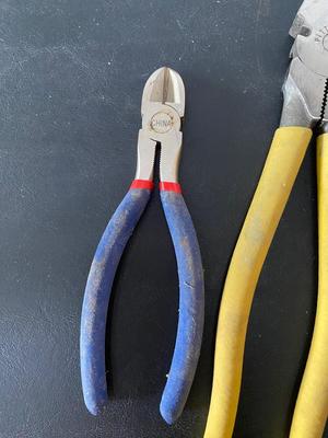 A Grouping of Handy Plier Type Tools, Lineman’s -Dykes-Cutters